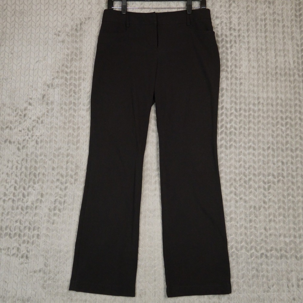 BCX Dress Pants Womens 5 Black Bootcut Stretch Office Career Polyester Rayon